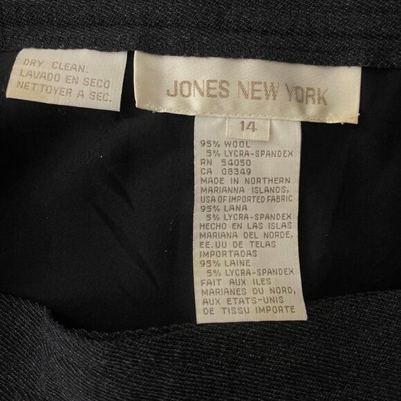 Vintage Twill Wool Maxi Skirt Size Large (14) 32" Waist 1990s Dark Blue A-Line - Picture 5 of 5